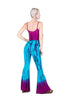 Mango pants tie dye purple turquoise